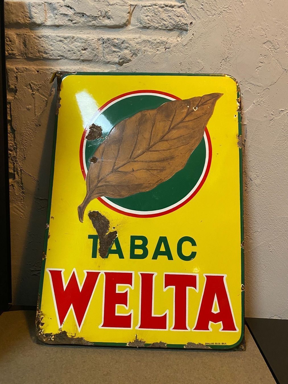 Schilder: Email Schild „Tabak Welta“ – Gebraucht aus Wiedlisbach von Chips02 4