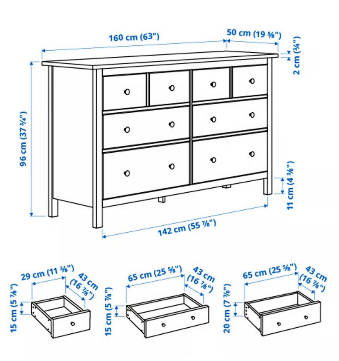 Ikea Cassettiere: Kommode HEMNES mit 8 Schuhbladen weiss – Usato da Winterthur venduto da vincent360 6