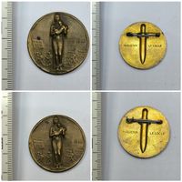 Abzeichen 1. August 1940 Huguenin Le Locle Bronze 2-er set