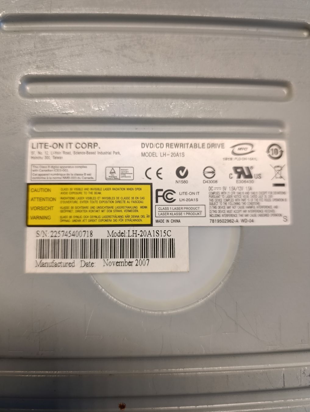 PCs: High-Grade SATA DVD-Brenner Lite-On LH-20A1S – Gebraucht aus Wädenswil von ElGaddi 1