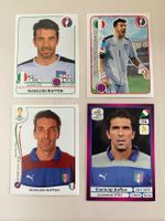 4 seltene Panini Sticker - Buffon - Italien - EM & WM