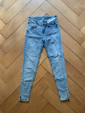 ZARA - Skinny Jeans hellblau 34