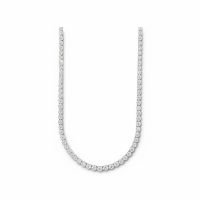 Diamant-Collier 14k WG 181 Steine 6,28ct