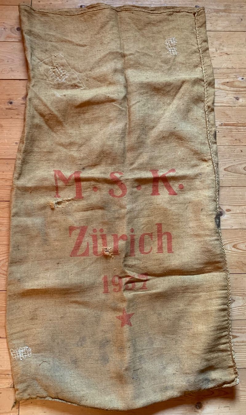 Borse: Jutesack M.S.K.Zürich 1957 – Usato da Goldingen venduto da Bergler012