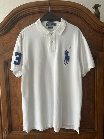 Polo Ralph Lauren Shirt Weiss Gr. XL/EG Slim Fit Top Sommer