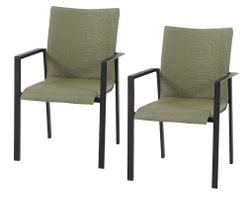 2 Stk. Gartenstuhl Sessel Doolin, lime