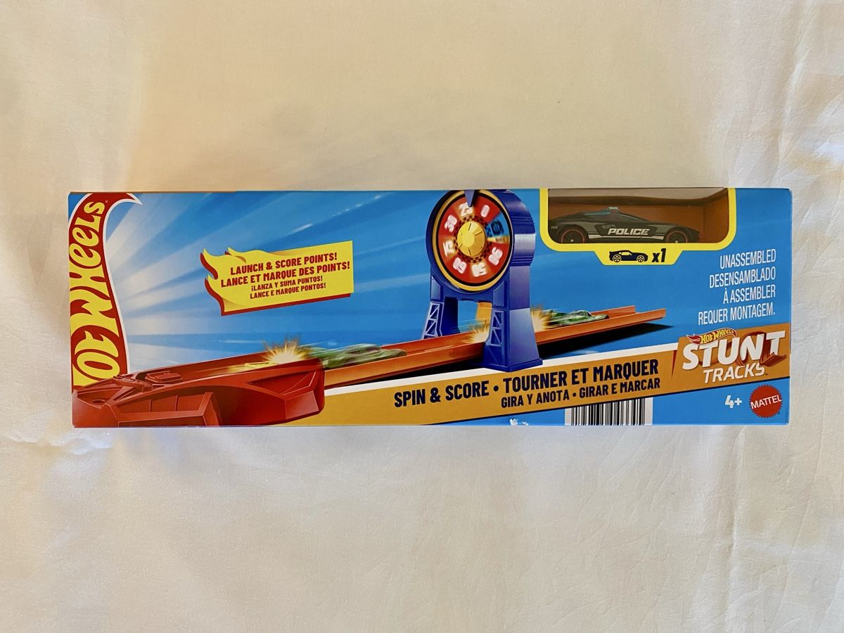 Hot Wheels Piste: Hot Wheels Stunt Tracks Spin&Score inkl. Polizeiauto – Nuovo e nell'imballaggio originale da Oberembrach venduto da theZaz