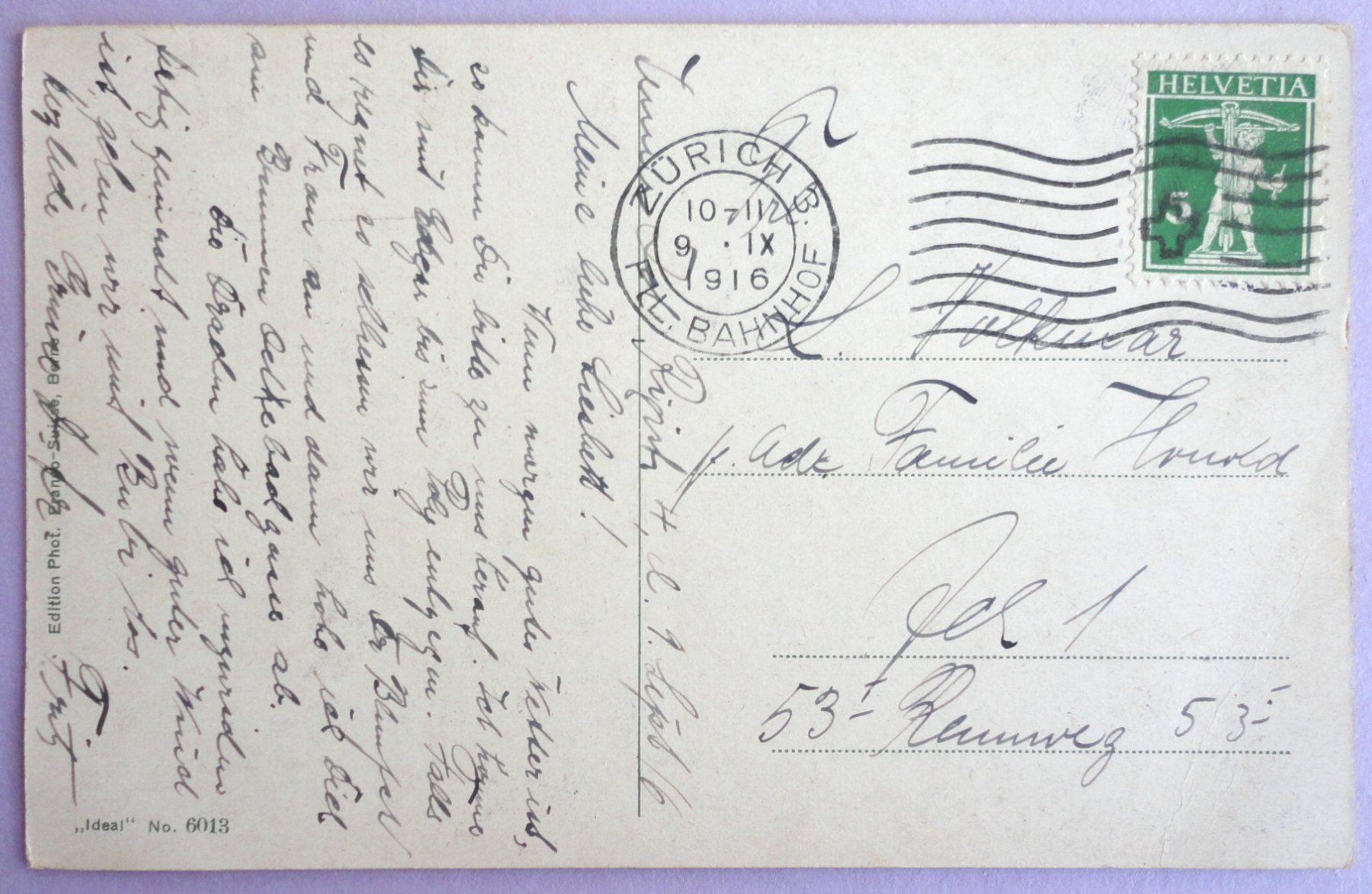 Cartoline postali: Zürich - Landesmuseum – Usato da Fétigny venduto da Billy2miny 1