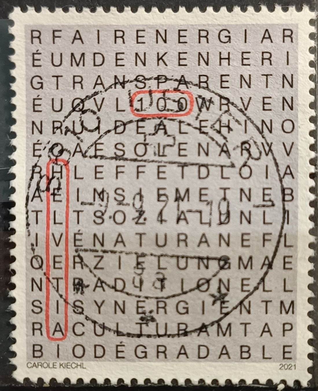 Tutti i francobolli: 2021 Nachhaltigkeit Top Stempel – Usato da Dübendorf venduto da goeggi79