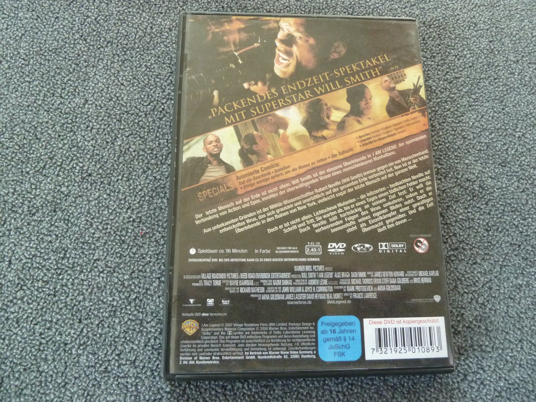 Alle DVDs: DVD "I Am Legend" Sci-Fi/Horror mit Will Smith – Gebraucht aus Hofstetten SO von LudoHoFl 1