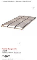 1x LÖNSET Lattenrost (90x200cm)