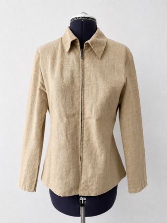 ✨ Diggers Garden Ramie Jacke Beige Gr. S Naturlook wie neu
