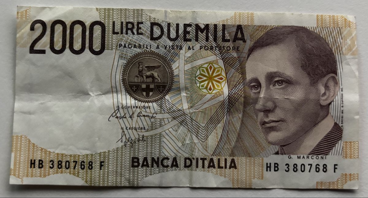 Banconote: Italien 2000 Lire 1990 – Usato da Algetshausen venduto da Carrhard