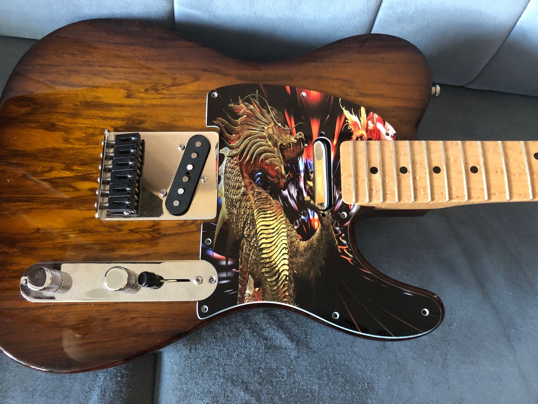 Musikinstrumente: Telecaster Pickguard Drache – Neu (gemäss Beschreibung) aus Fraubrunnen von MarvinNr42 1