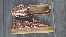 SunZ Espadrilles - 37 - mit Pailletten ( Rose Paile )
