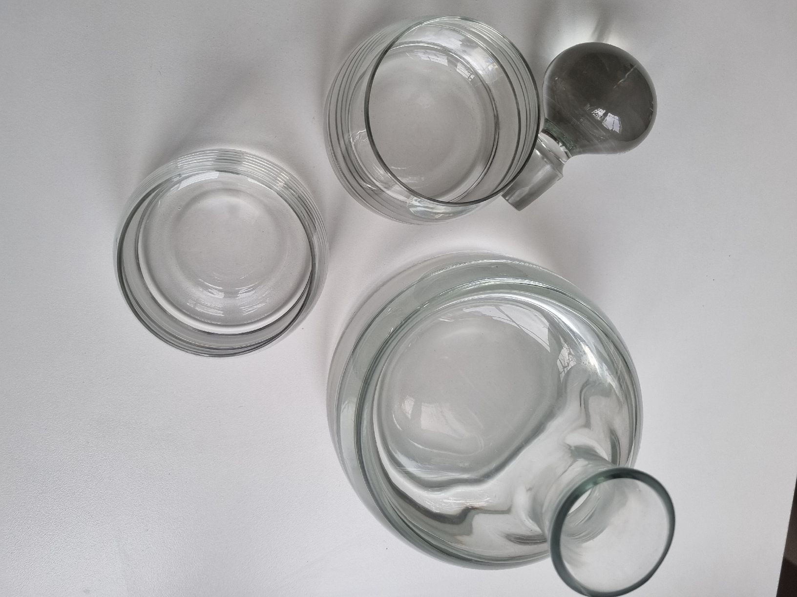 Karaffen: Karaffe, Kristallglas, Whisky oder Wein, mit zwei Gläsern – Gebraucht aus Wilen b. Wollerau von sw999 3