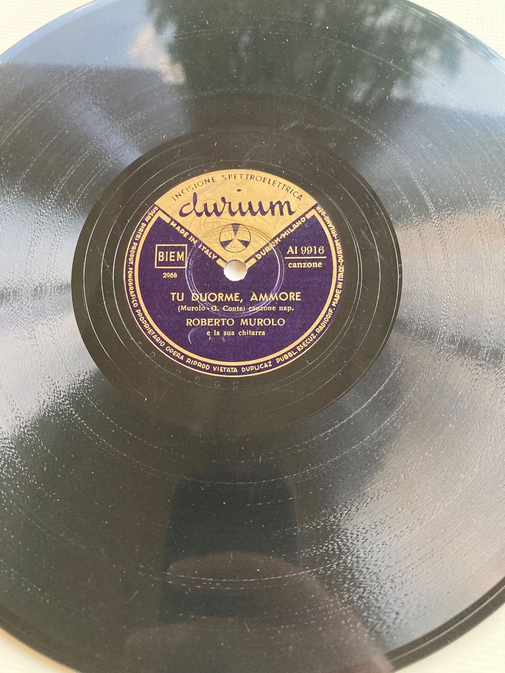 Schallplatten: Vier italienische Schellackplatten, eine davon sehr alt – Gebraucht aus Altstätten SG von orthophonix 3