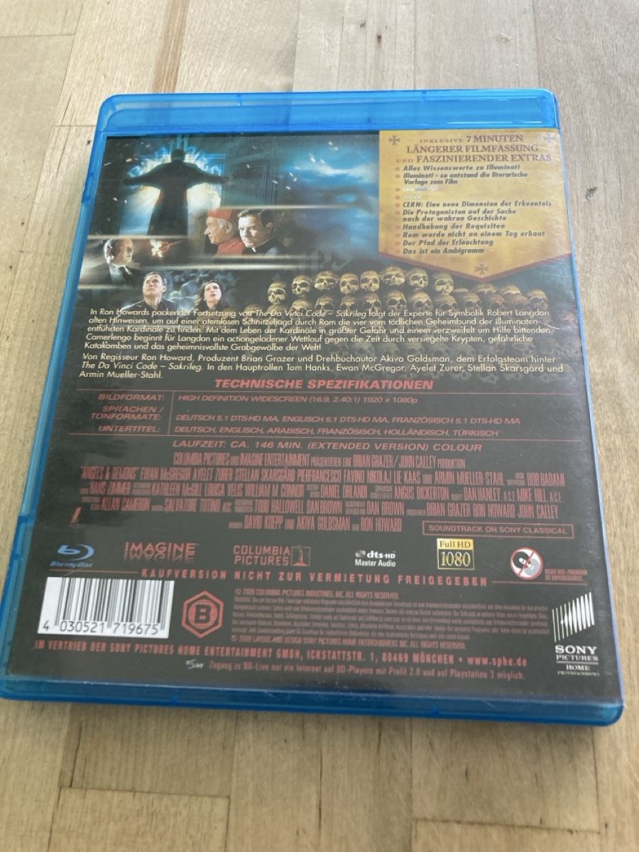 Tutti i DVDs: Blu-Ray Disc Illuminati – Nuovo (secondo la descrizione) da Zürich venduto da msxmsx 1