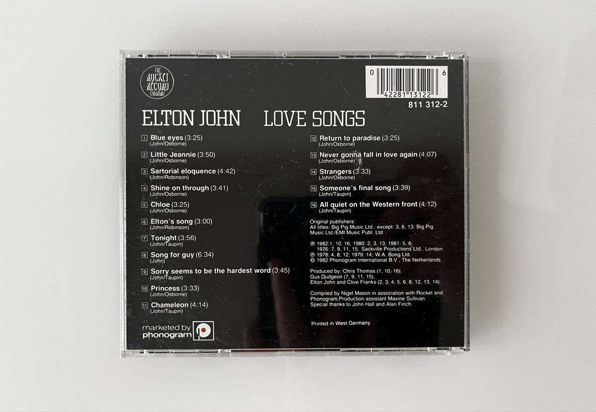 CD: Elton John - Love Songs CD – Usato da Bassersdorf venduto da McRob00 2