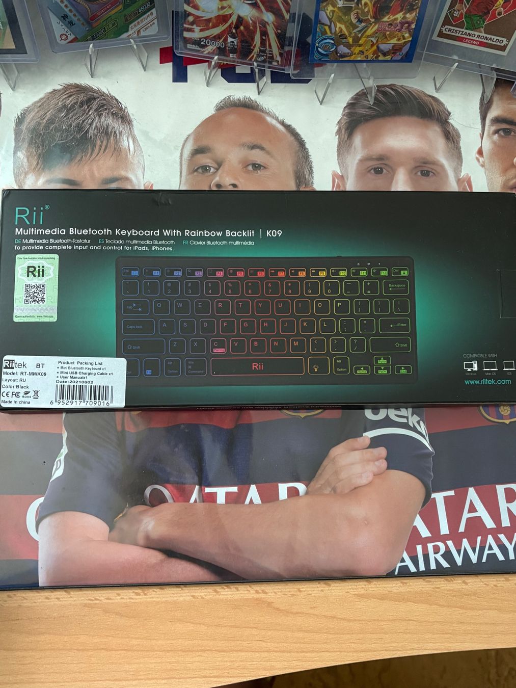 Tastiere: Rii Bluetooth Tastatur mit RGB – Nuovo (secondo la descrizione) da Köniz venduto da RetroBoy89