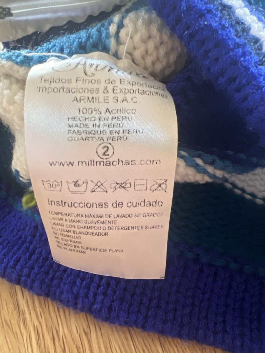 Giacche & Cappotti: Kinder Strickjacke mit Kapuze blau ca. gr.76 – Usato da Luterbach venduto da vatab 4