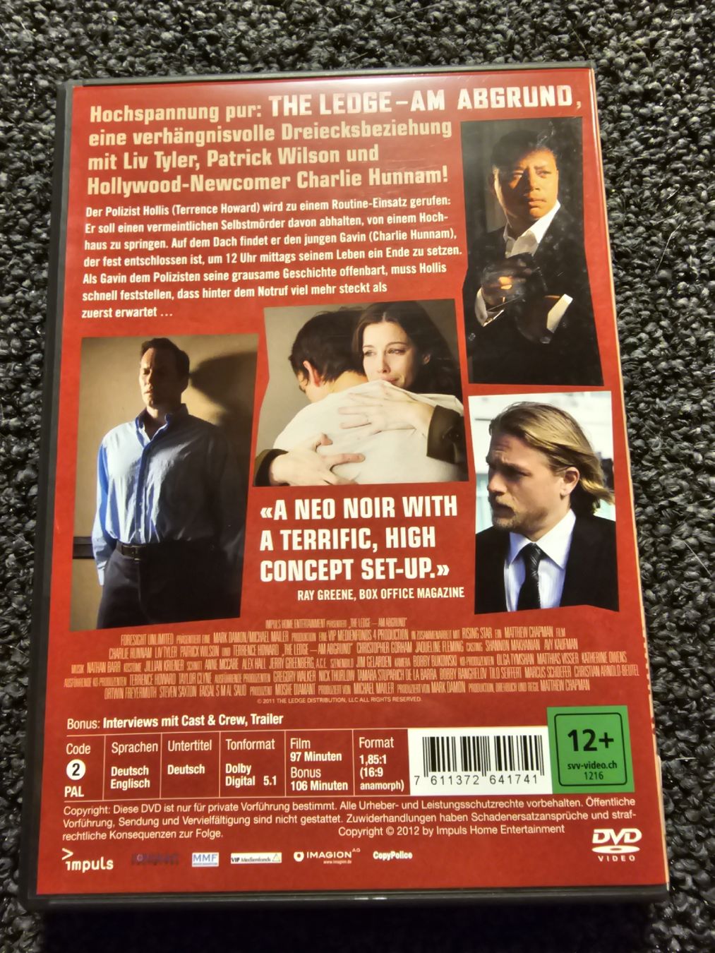 Tutti i DVDs: DVD The Ledge - Am Abgrund(15996) – Usato da Ruswil venduto da jan_bxl5 1