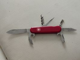 Wenger Comander Taschenmesser ITTF rot mit Kette gebraucht
