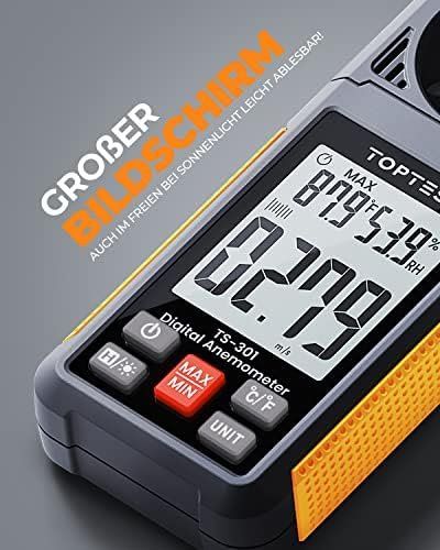 Misurare: TS-301 Digitaler Windmesser 2 26-Zoll-LCD-Bildschirm Wind – Nuovo e nell'imballaggio originale da Hundwil venduto da Stallone5 2