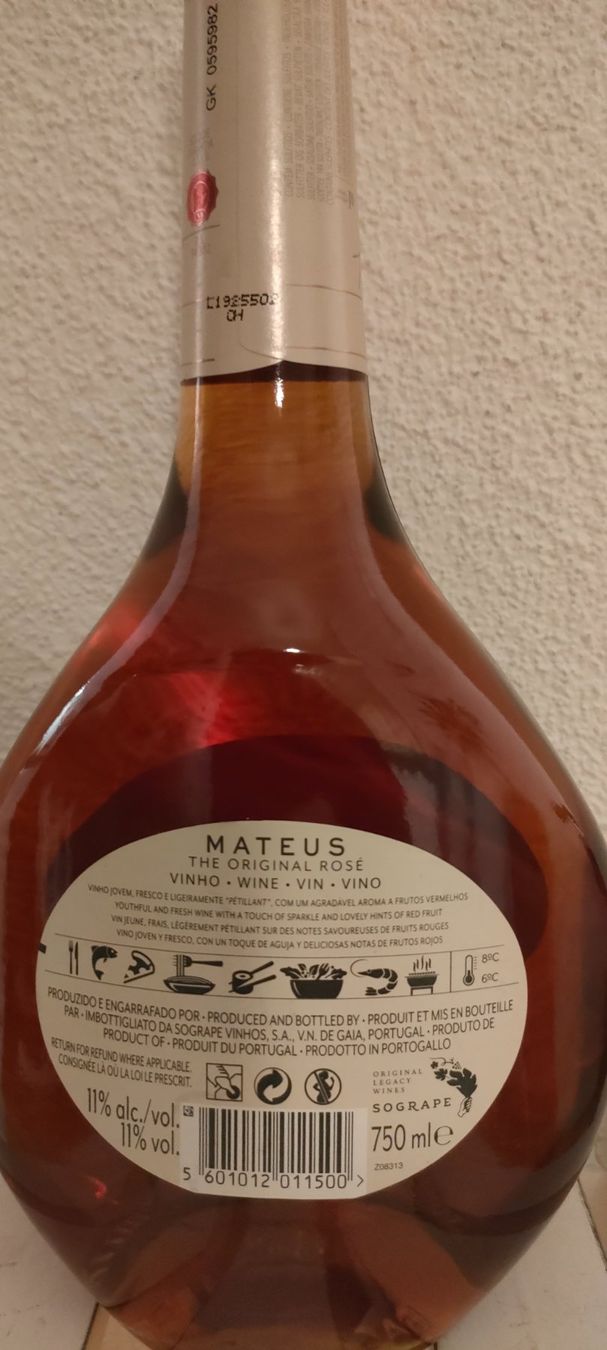 Vino: Rosé - Mateus The Original - Portugal – Nuovo e nell'imballaggio originale da Muri AG venduto da Suiphi 1