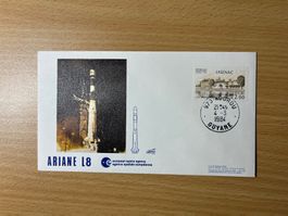 Start Ariane L8 21.4.1984 Sonderbrief