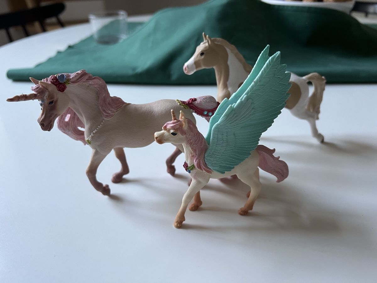 Schleich Giocattoli: Schleich Pferde/Einhörner Set Pegasus – Usato da Zürich venduto da angielmora