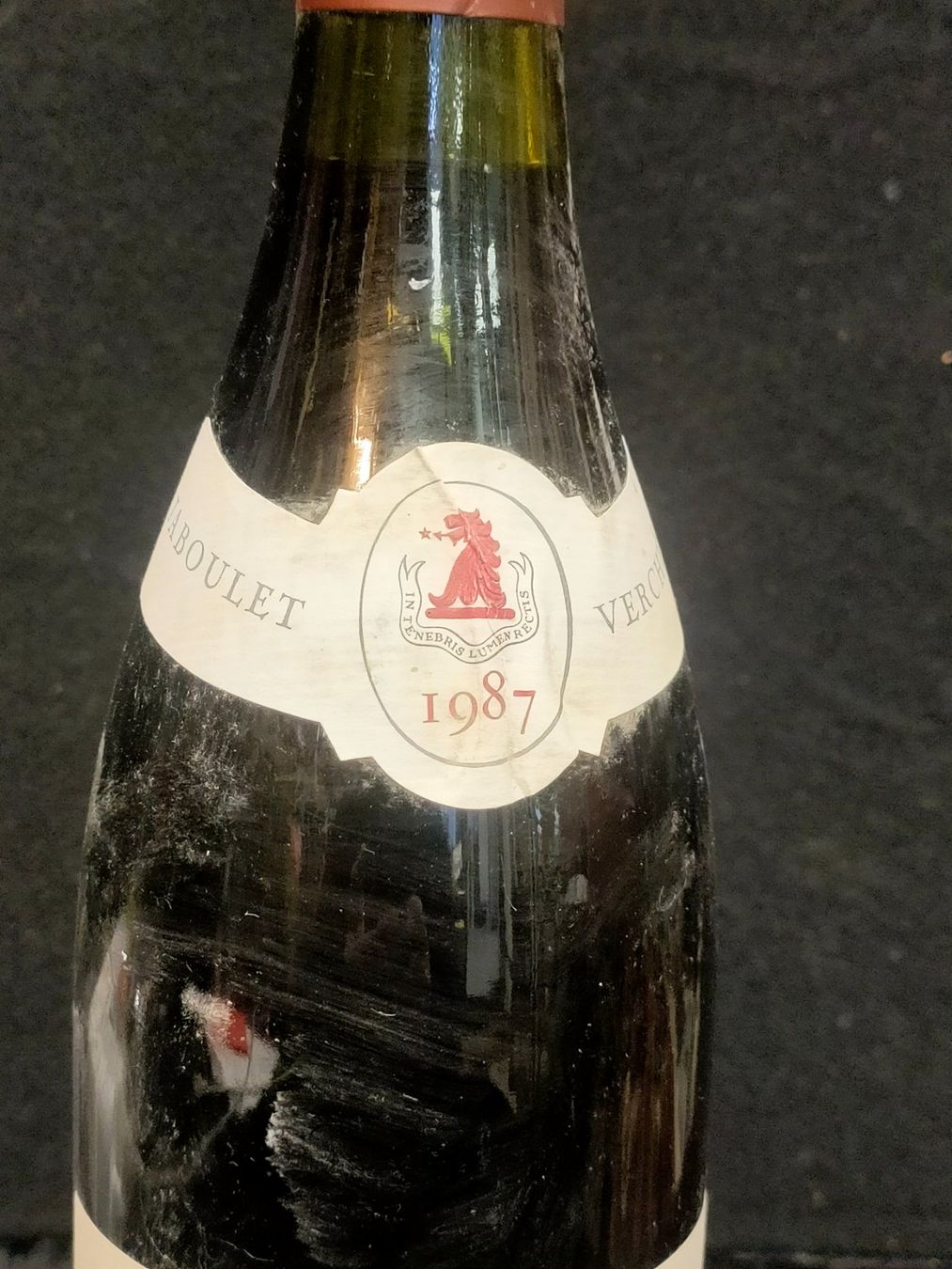 Wein: BEAUNE 1ER CRU MONTÉE ROUGE 1987 – Neu (gemäss Beschreibung) aus Genève von Leboucheoreilles 1