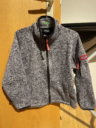 Fleecejacke Trollkids Grau Grösse 128 guter Zustand