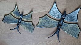 Handgeformte Metallschmetterlinge