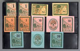 Germany notgeld 12 stück UNZ