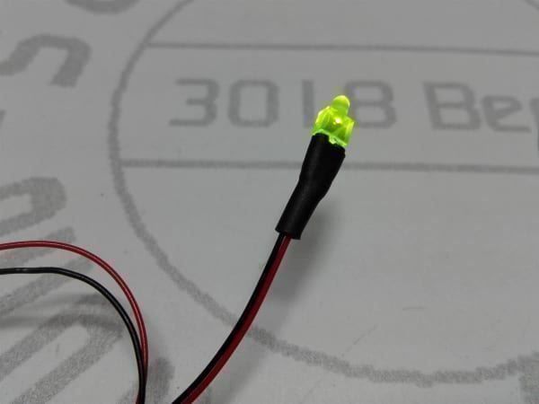 Componenti elettronici: LED grün 1.8mm verkabelt 12V – Nuovo (secondo la descrizione) da Luzern venduto da Salefactory