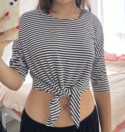 Gestreiftes Crop-Top von Manor, Größe XS, ungetragen