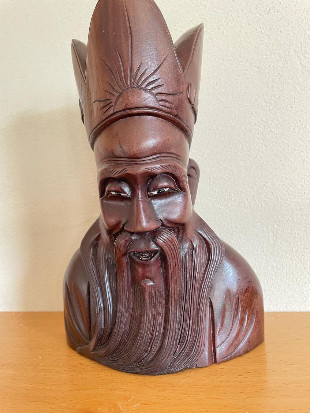 Sculture & Statue: Geschnitzte Holzbüste aus Asien – Usato da Schwerzenbach venduto da Tamama