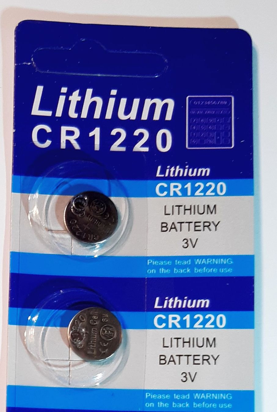 Caricatori & Batterie: 2 Stück CR 1220 LITHIUM Batterien 3 Volt NEUE – Nuovo e nell'imballaggio originale da St. Margarethen TG venduto da ursk10