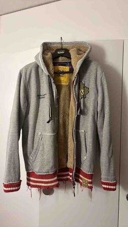 Kapuzenjacke grau