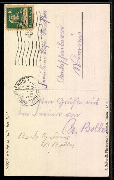 Cartes postales: AK Sutz bei Biel, Kirche – D'occasion à Berlin par bartko-reher 1
