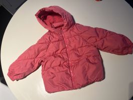Girls pink winter jacket - size 104 / 4Y