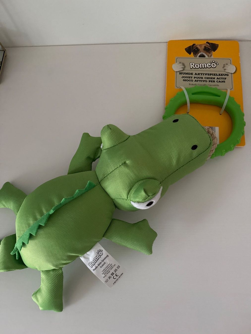 Giocattoli: NEU! Hundespielzeug Krokodil – Nuovo e nell'imballaggio originale da Schönenwerd venduto da d.chiara