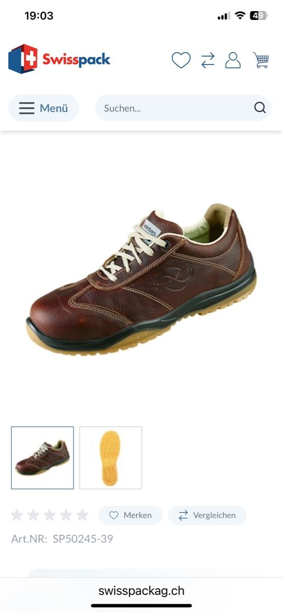 Scarpe da uomo: Sixton Peak Stahlkappenschuh Gr. 40 – Nuovo e nell'imballaggio originale da Rain venduto da 11.