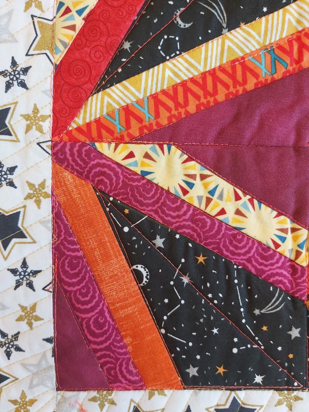 Tutte le decorazioni: Patchwork Quilt "Kometenschweif" Unikat 115 x 63 cm – Nuovo (secondo la descrizione) da Wetzikon ZH venduto da Meltingpot29 1