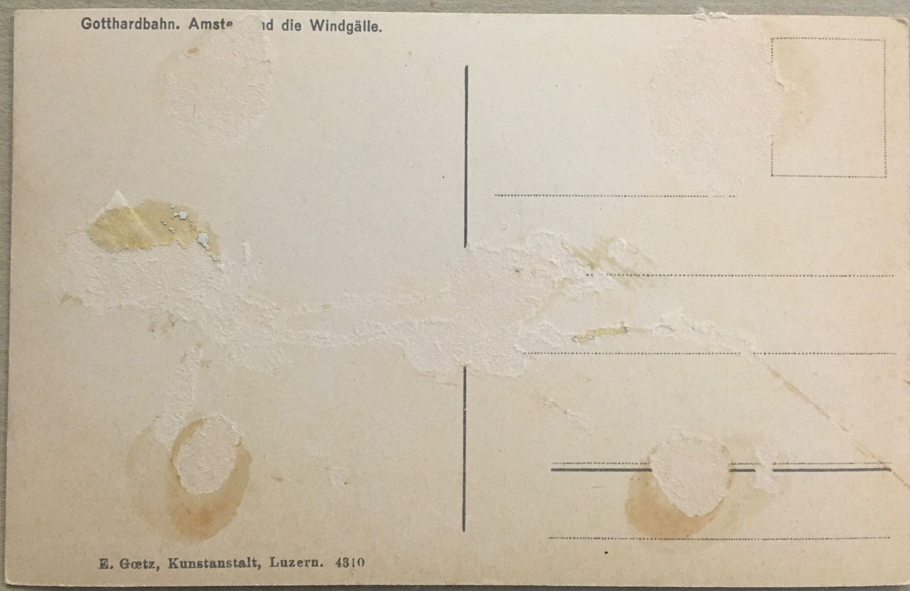 Cartoline postali: Amsteg – Usato da Frauenfeld venduto da Merk52 1
