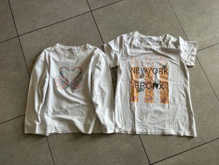 Sweatshirt Damen + T-shirt TESE blanc tg. M