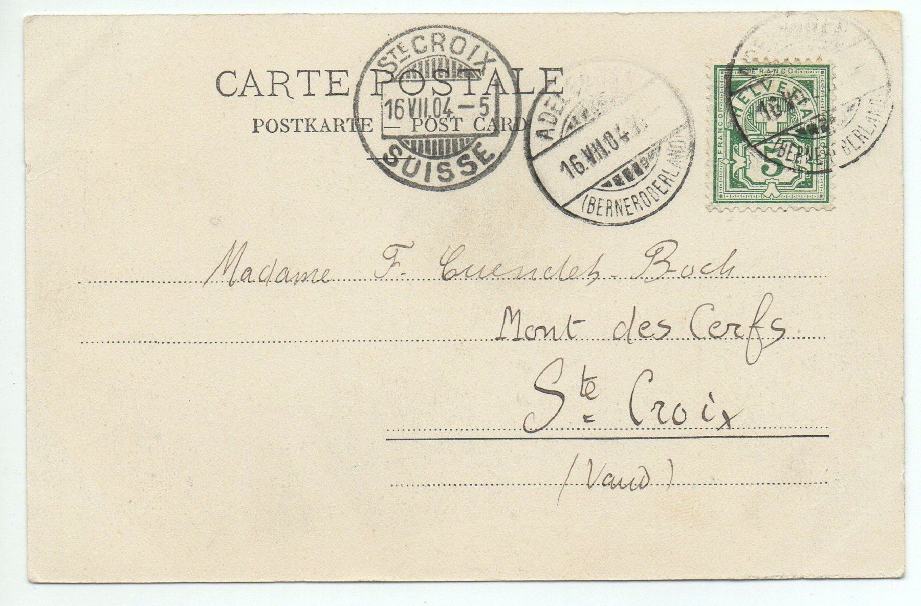 Cartoline postali: ADELBODEN Strasse stark belebt – Usato da Jona venduto da philajona 1