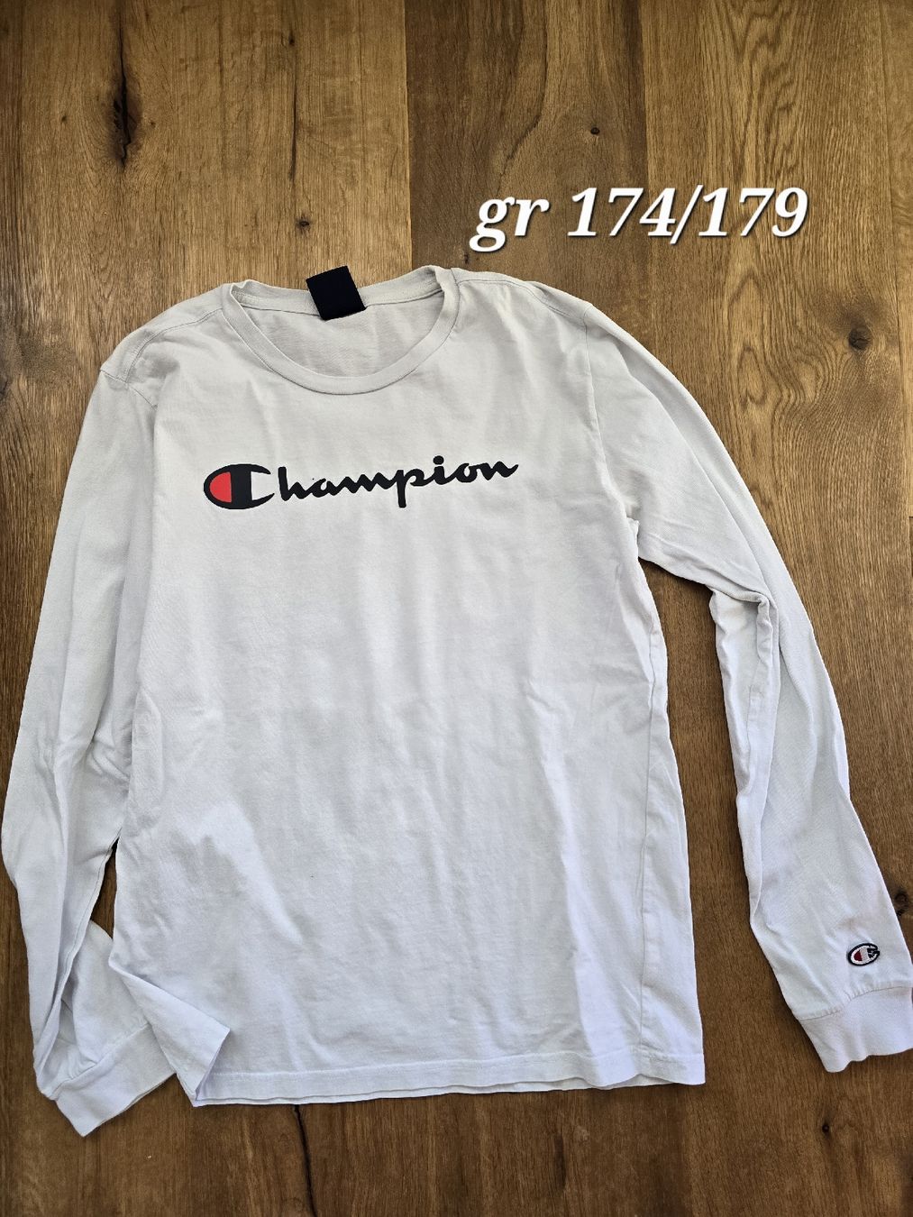 Champion Pullover & Sweatshirts: Champion Longsleeve, Weiss, Gr. 174/179 – Gebraucht aus Wittenbach von Tigerlili