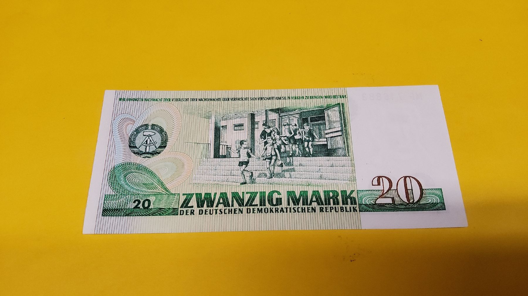 Banconote: 20 Mark DDR 1975 Banknote  – Nuovo e nell'imballaggio originale da Herisau venduto da Nluanalucas 1